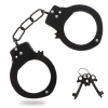 menottes en metal fun cuffs noires