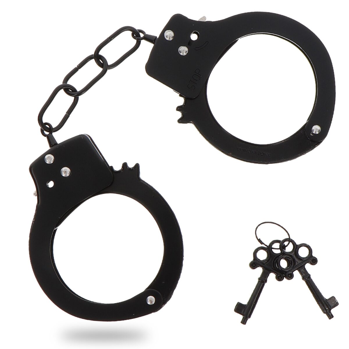 menottes en metal fun cuffs noires