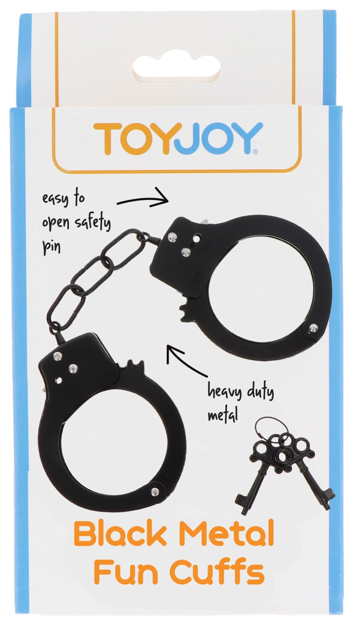 menottes en metal fun cuffs noires 3