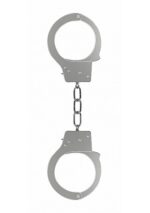 menottes en metal grises