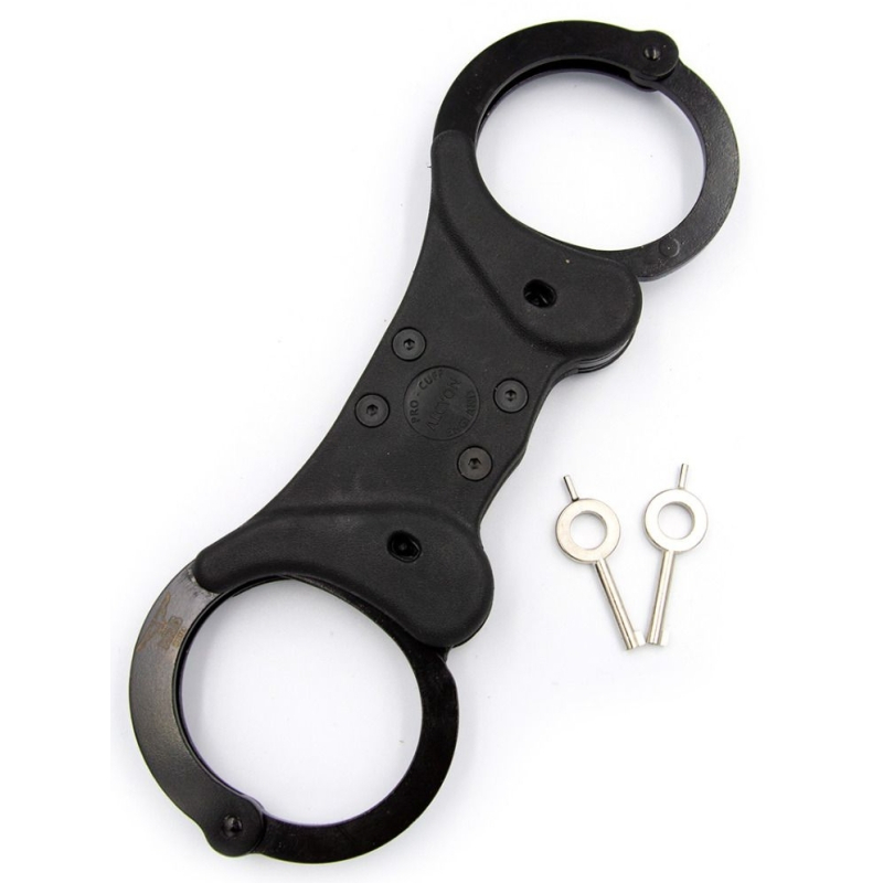 menottes en metal lock rigid noires