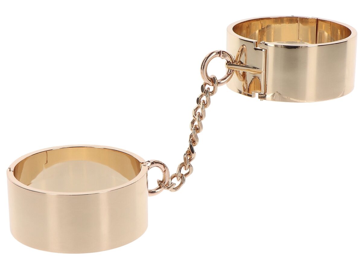 menottes en metal slave wrist taboom dorees 3