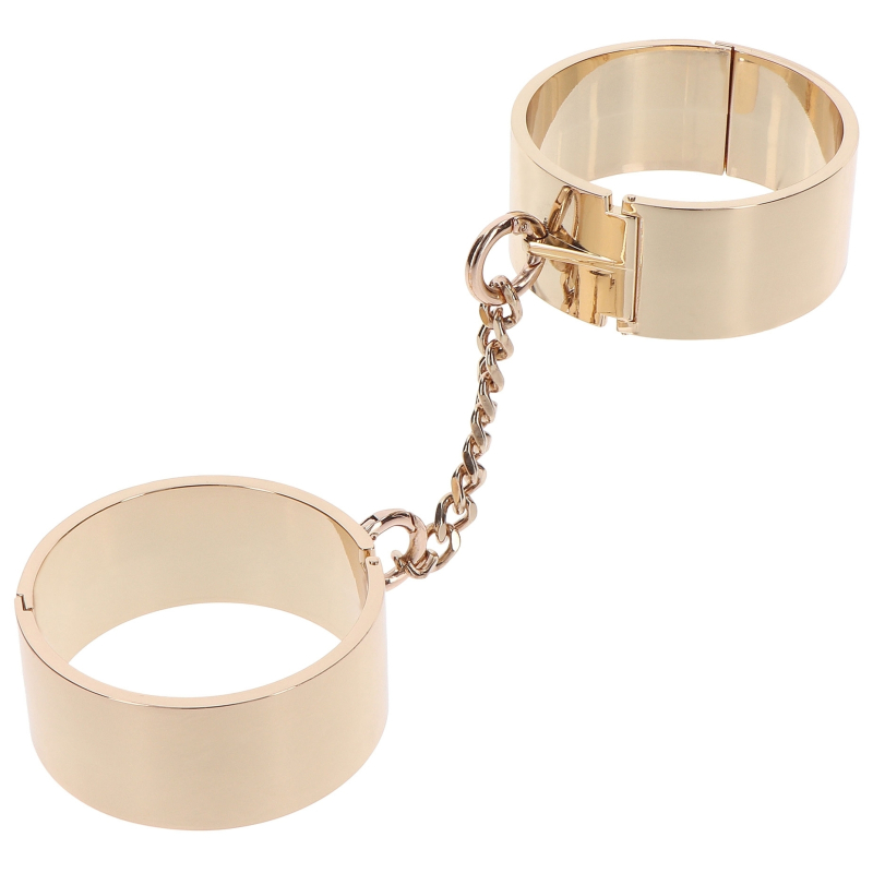 menottes en metal slave wrist taboom dorees 4