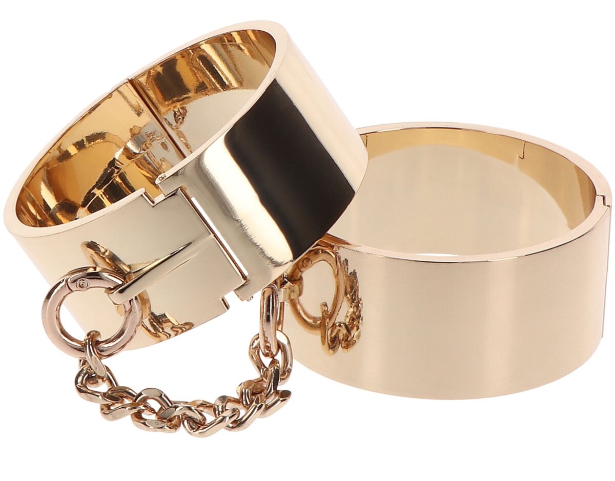 menottes en metal slave wrist taboom dorees 7