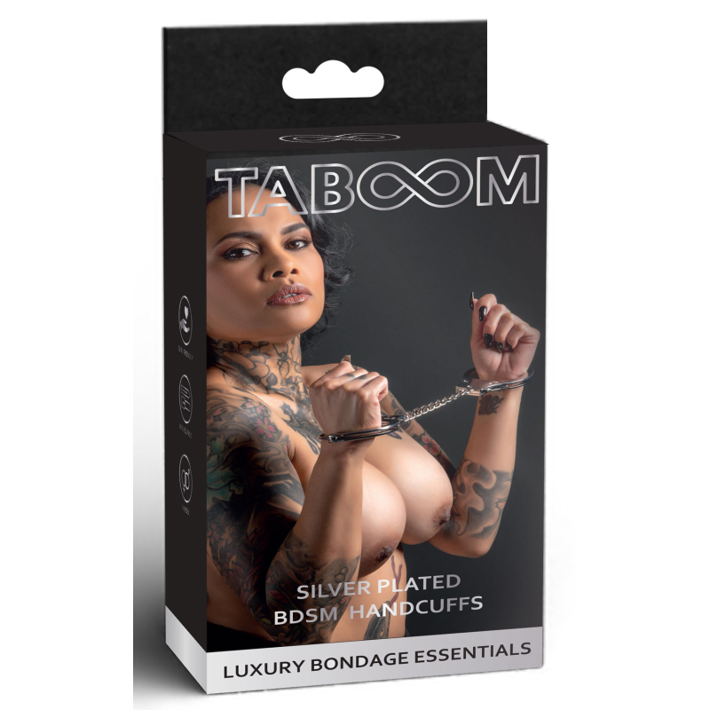 menottes en metal taboom argentees 1