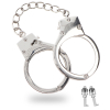 menottes en metal taboom argentees