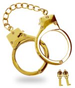menottes en metal taboom dorees