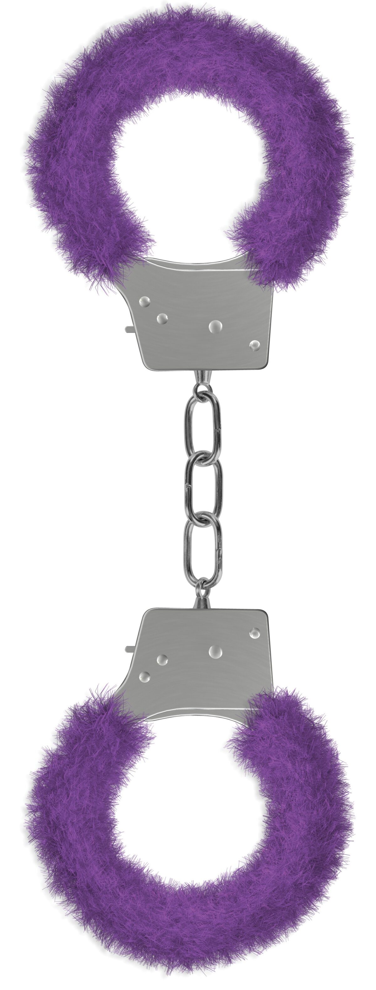 menottes fourrure metalliques violette scaled