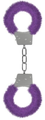 menottes fourrure metalliques violette scaled