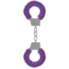 menottes fourrure metalliques violette scaled
