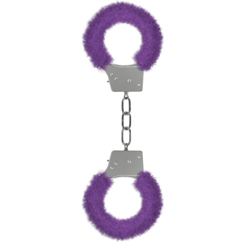 menottes fourrure metalliques violette scaled