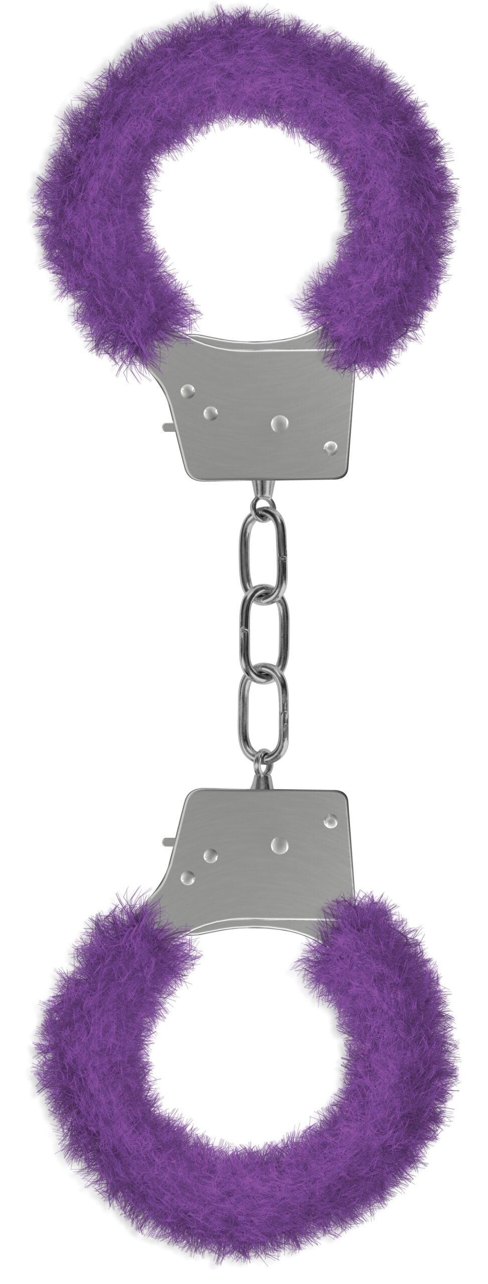 menottes fourrure metalliques violette scaled