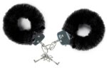 menottes fourrure noires attach me
