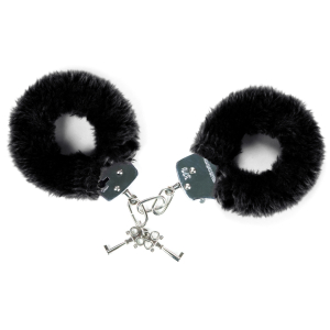 menottes fourrure noires attach me