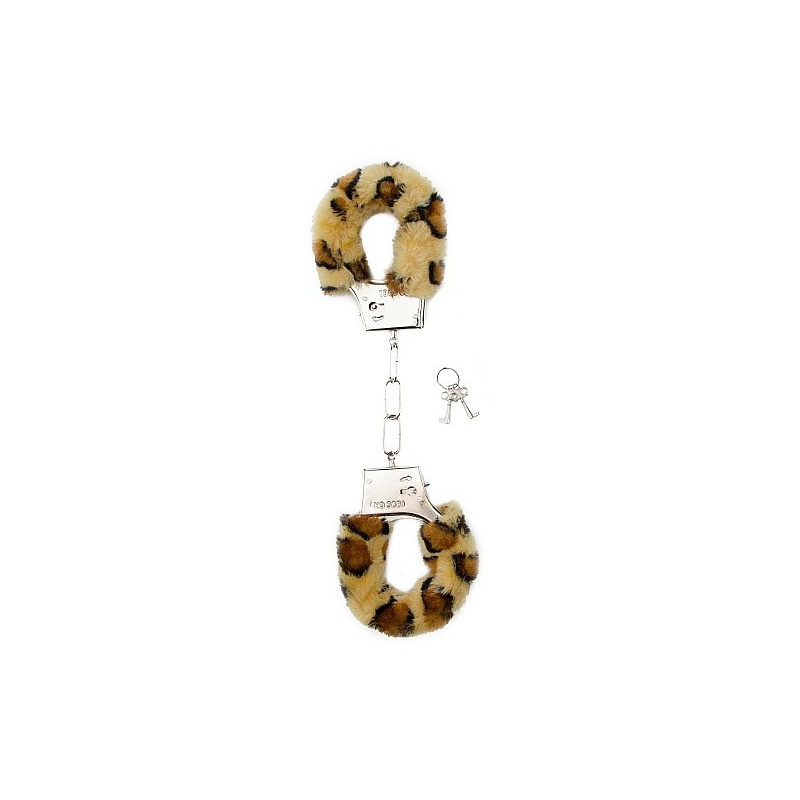 menottes furry leopard