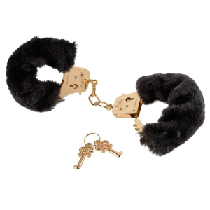 menottes gold furry noires