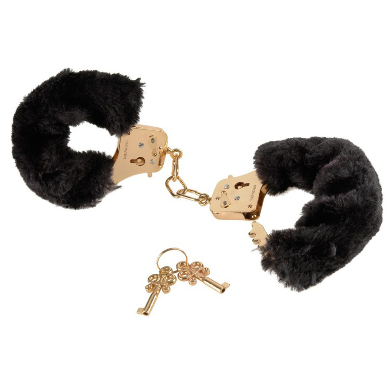 menottes gold furry noires