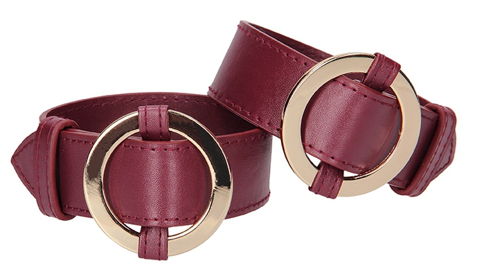 menottes halo cuff rouges