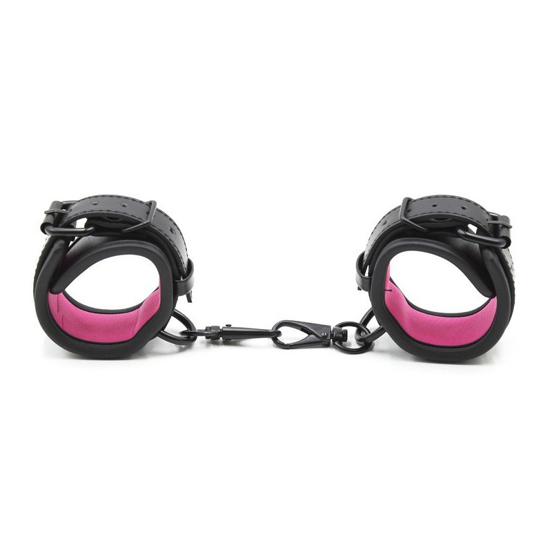 menottes-noir-rose.jpg menottes noir rose