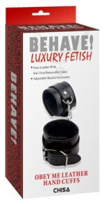 menottes noires avec fourrure 1