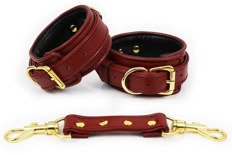 menottes pin lock rouge fonce