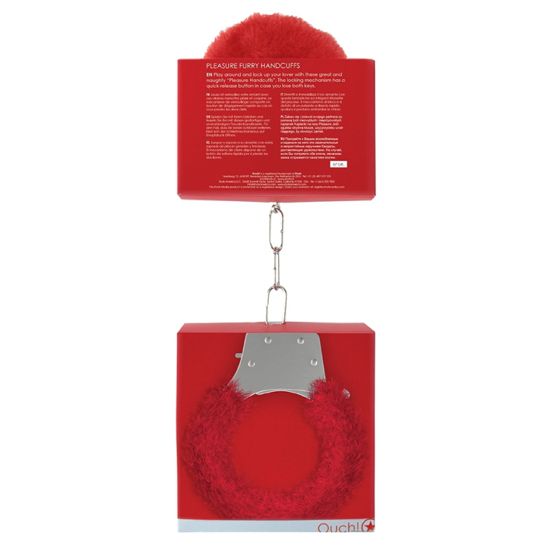 menottes pleasure furry rouges 5