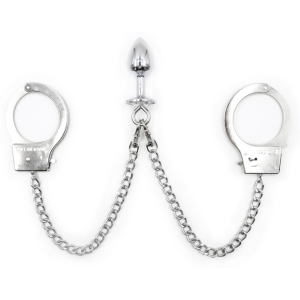 menottes plug en metal 6 x 27cm