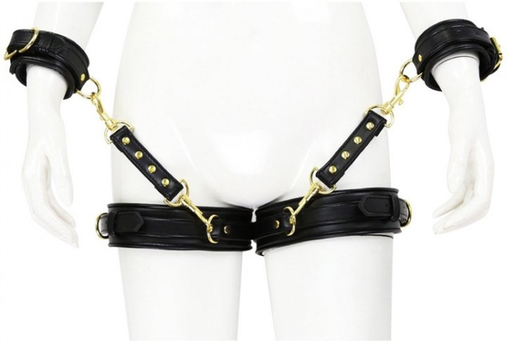 menottes poignets cuisses simili