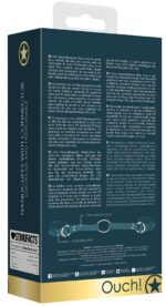 menottes pour poignets avec anneaux halo bleu 5