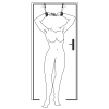 menottes pour porte door jam simili 2