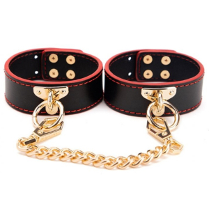 menottes simili maestro noir et rouge