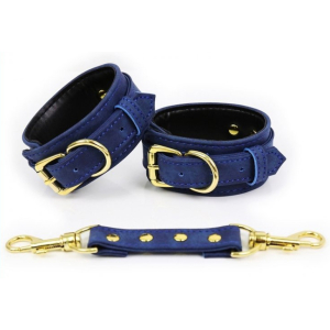 menottes simili pin lock bleu