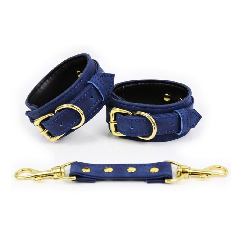 menottes simili pin lock bleu