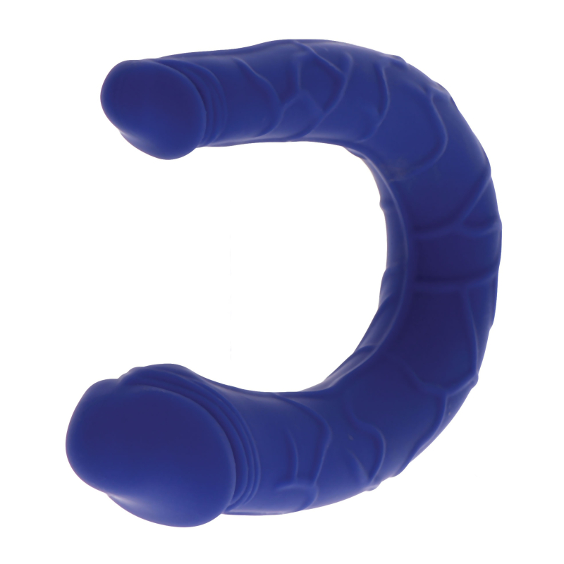 mini double gode u shape 11 x 31cm bleu 1