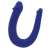mini double gode u shape 11 x 31cm bleu 2