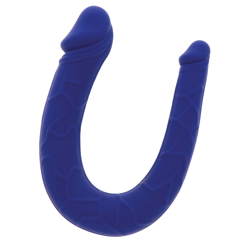 mini double gode u shape 11 x 31cm bleu 2