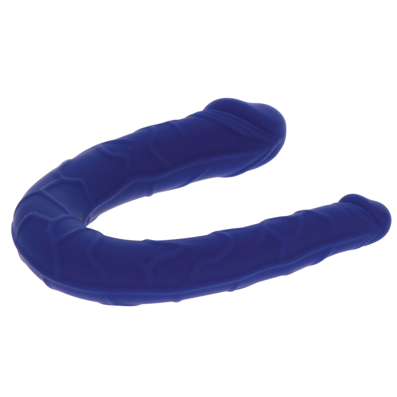 mini double gode u shape 11 x 31cm bleu 5