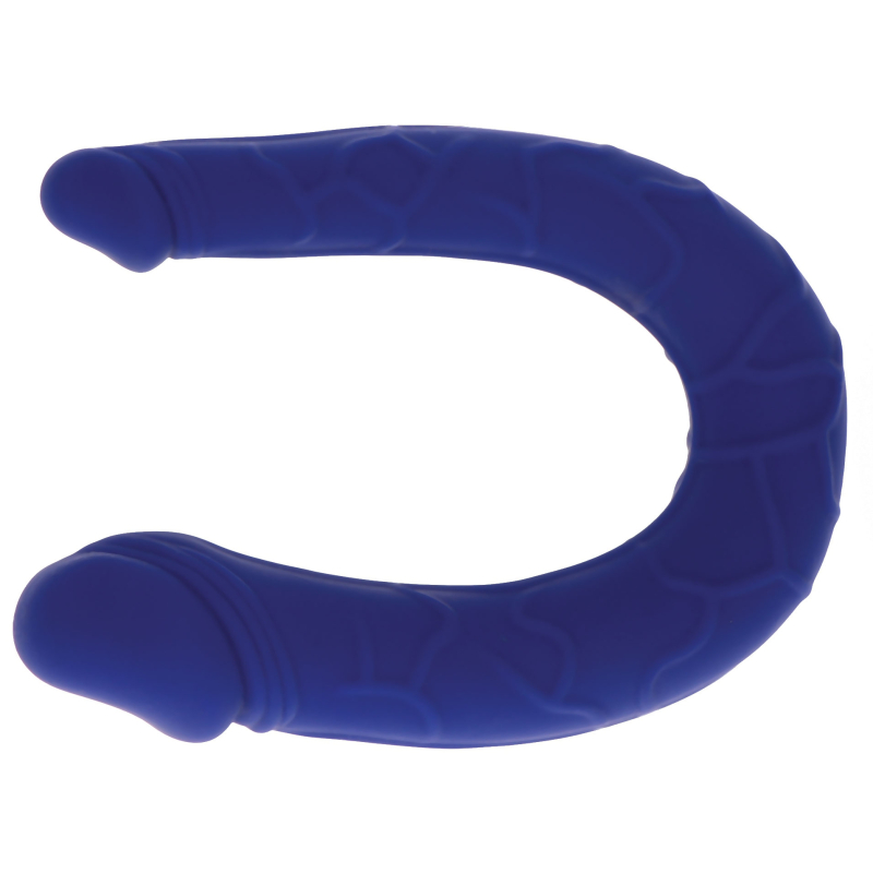 mini double gode u shape 11 x 31cm bleu 6