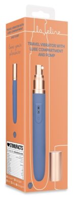 mini vibro avec compartiment lubrifiant traveling 9 x 25cm 1