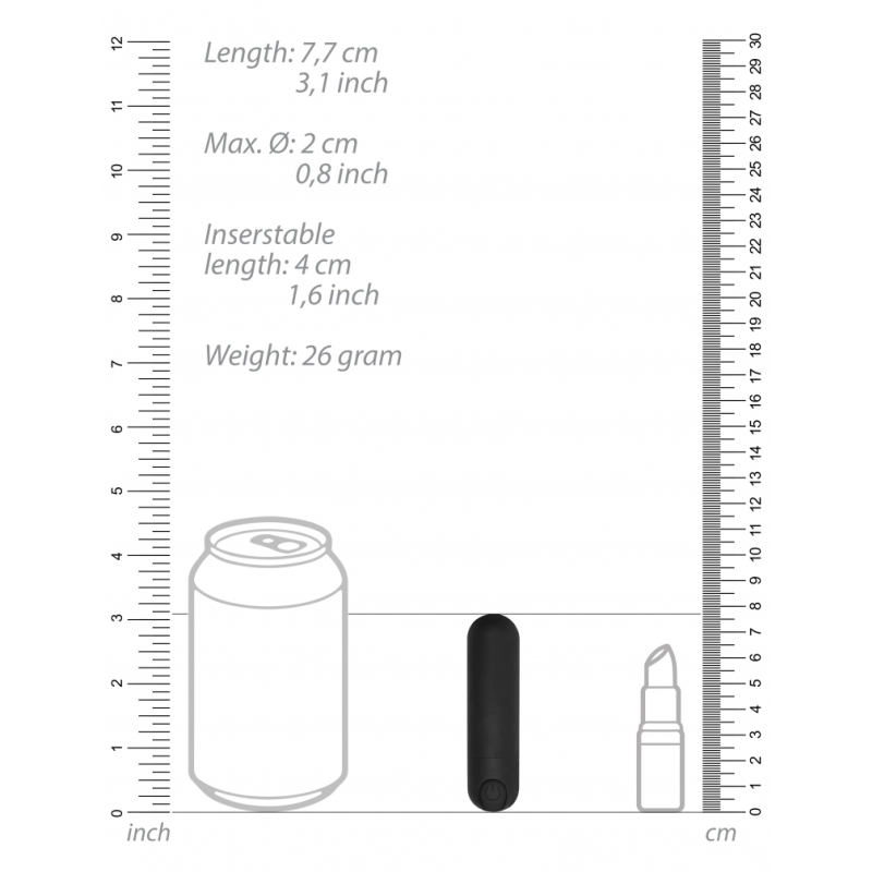 mini vibro bullet up 77 x 2cm noir 2