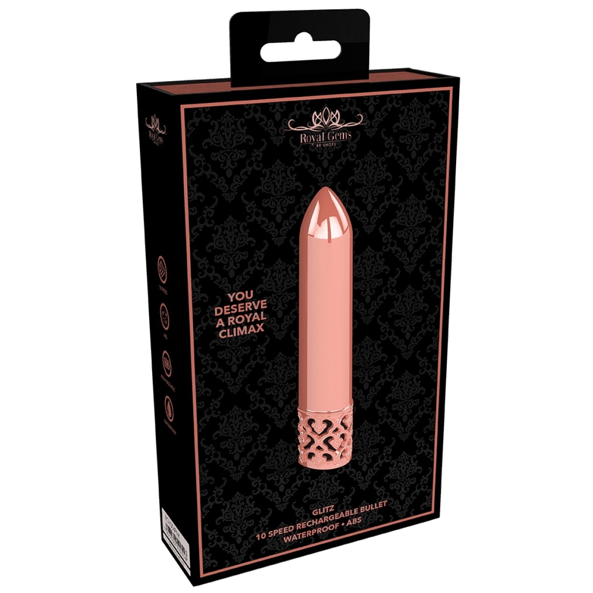 mini vibro glitz 87cm rose dore 1