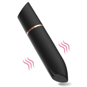 mini vibro heart lipstick 9cm noir