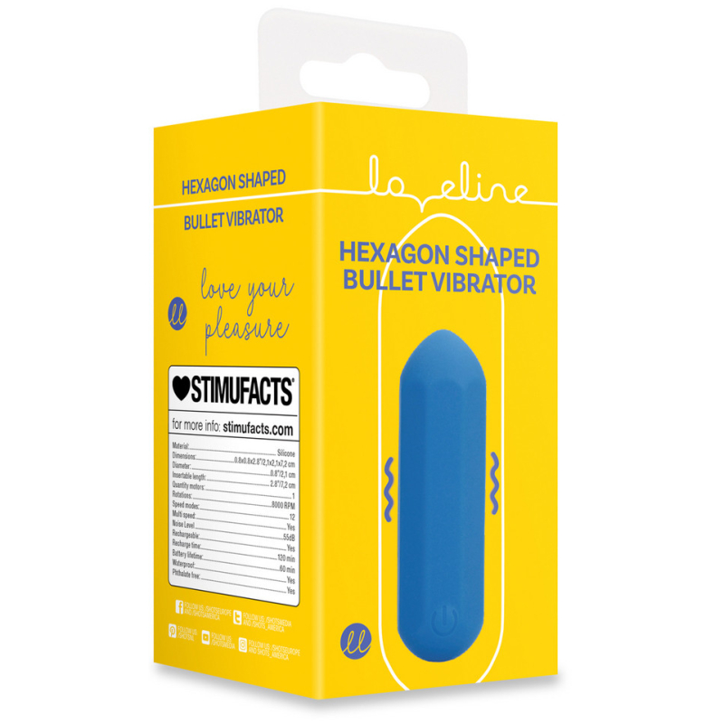 mini vibro jet hexa 6 x 23cm bleu 1