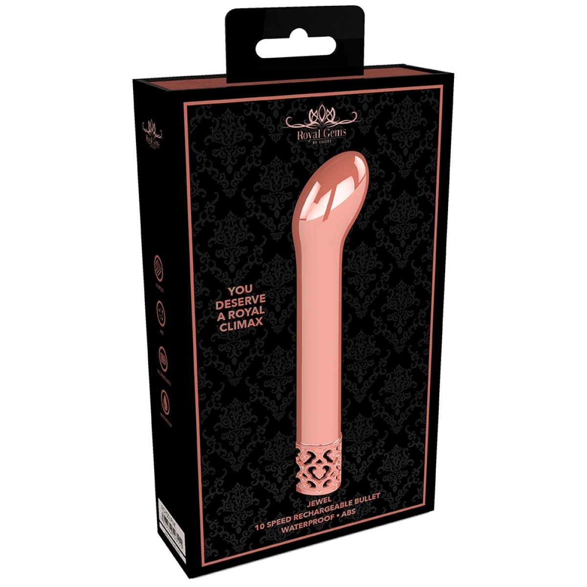 mini vibro jewel royal 12cm rose dore 1