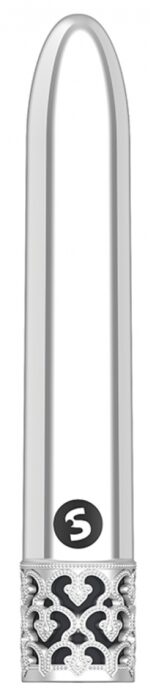 mini vibro shiny 11cm argente
