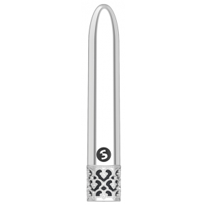 mini vibro shiny 11cm argente