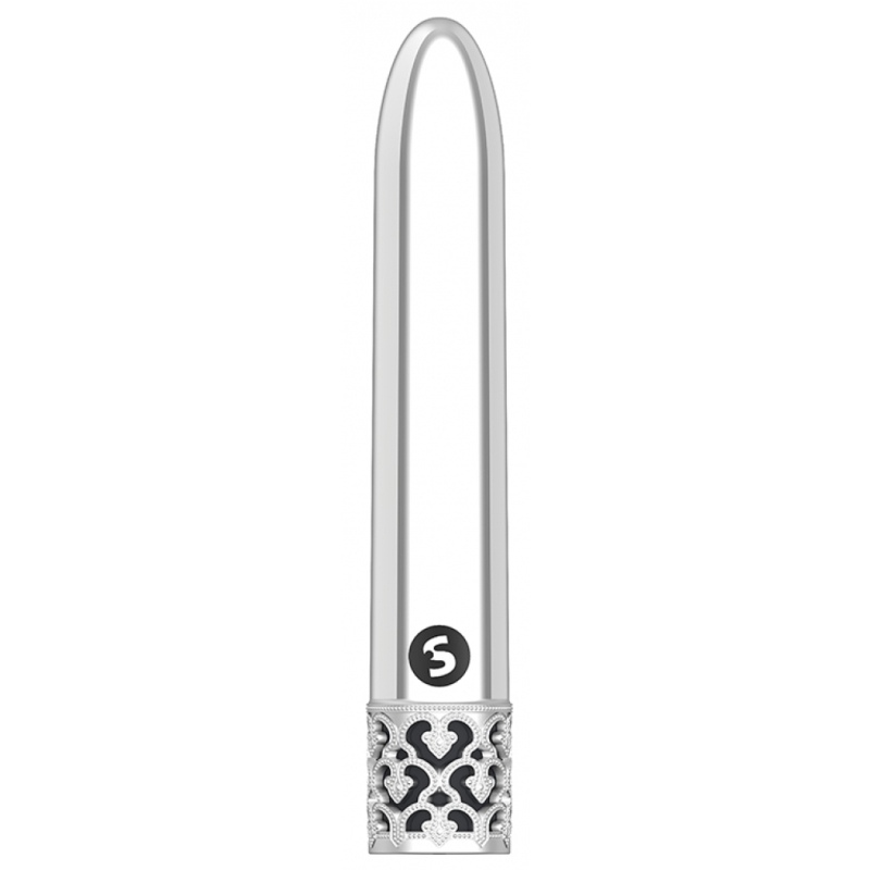 mini vibro shiny 11cm argente
