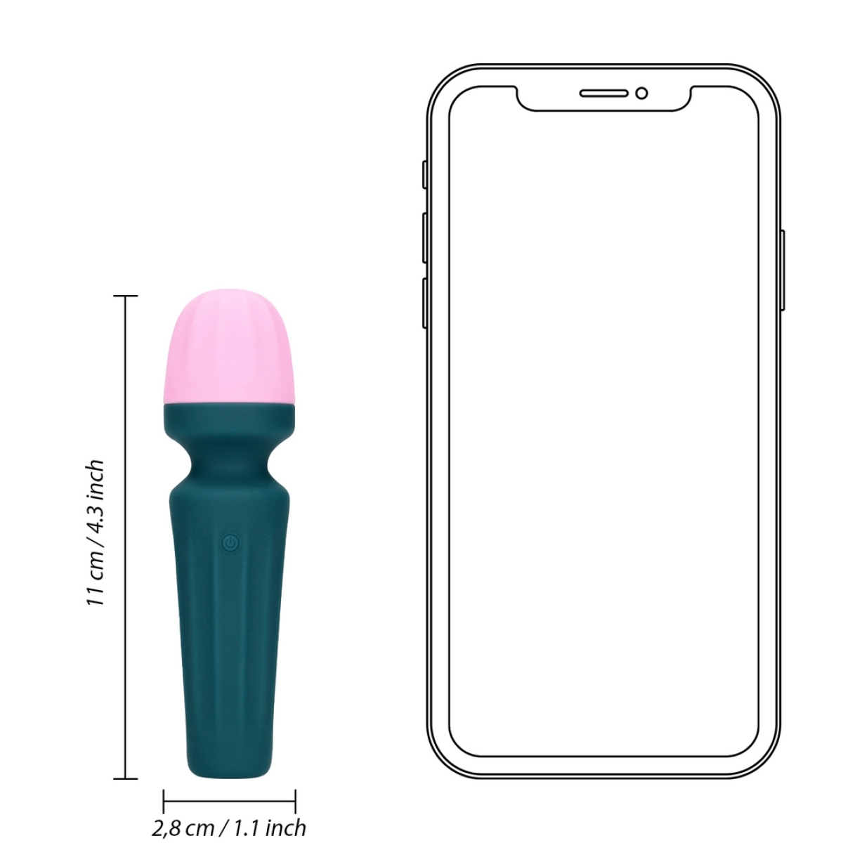 mini wand bico 11 cm tete 25mm 8