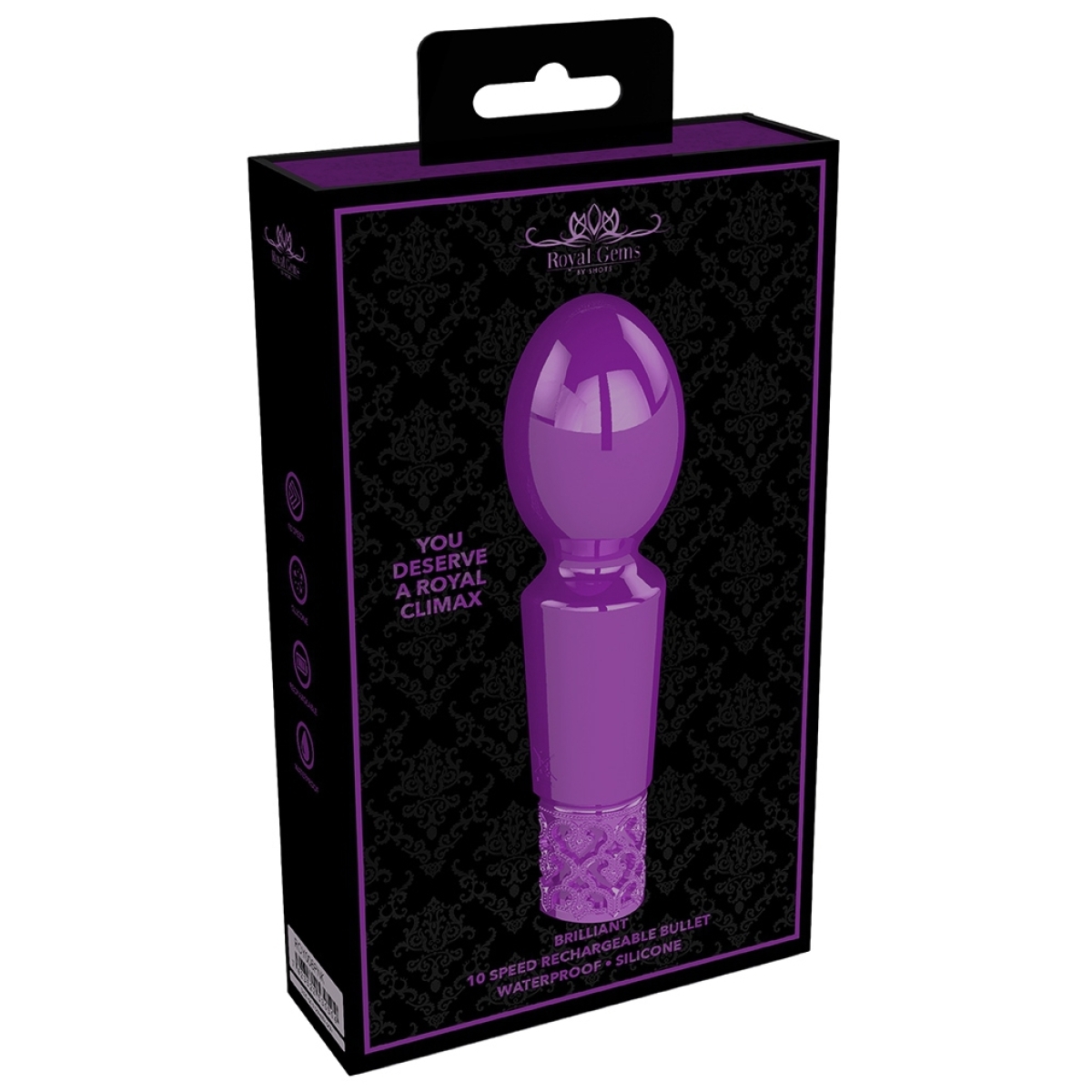 mini wand brilliant 12cm violet 1