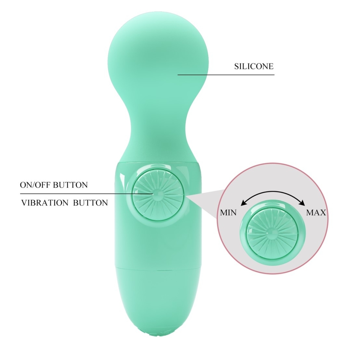 mini wand little cute pretty love 12cm vert 5